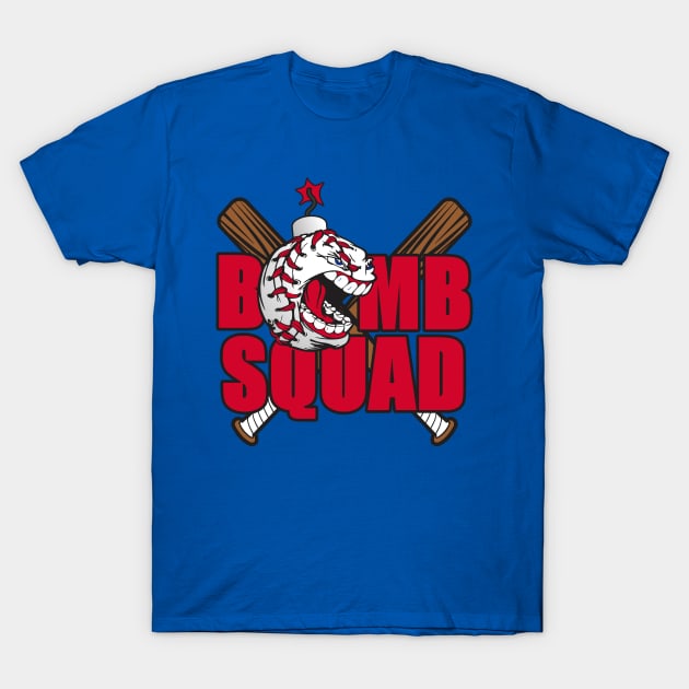 Bomb Squad Baseball - Red T-Shirt by DavesTees